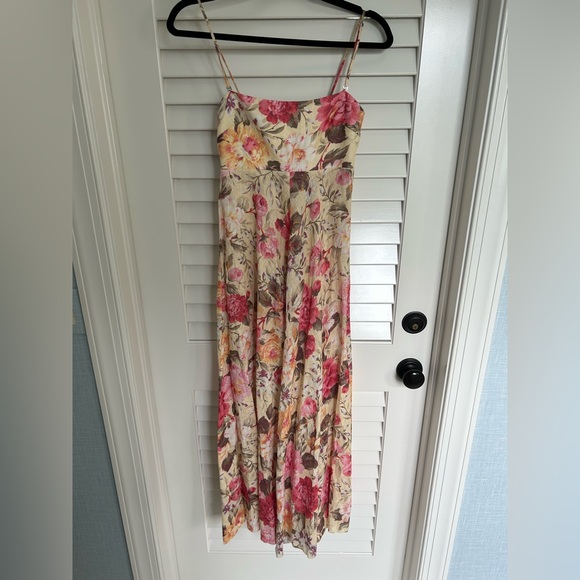 Zimmermann Dresses & Skirts - Zimmermann Floral Print Midi Length Dress, Size 1